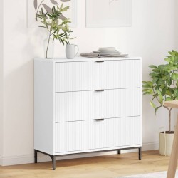 Sonata H Служебен шкаф с чекмедже Бяло 79.5 x 33 x 82 см Инженерно дърво - Шкафове, Витрини, Модулни секции