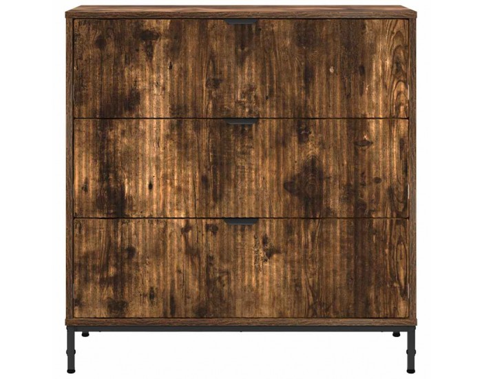 Sonata H Служебен шкаф Опушен дъб 79.5 x 33 x 82 см Инженерно дърво