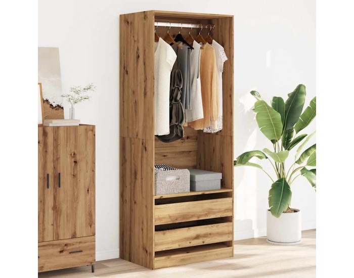 Sonata H Гардероб, дъб артизан, 80x50x200 см, инженерно дърво