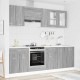 Sonata H Комплект кухненски шкафове с чекмедже Lyon 8 pcs Сив Сонома