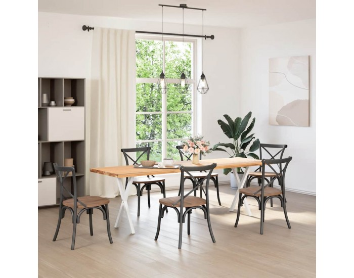 Sonata H Крака за трапезна маса, X-образни, 2 бр., бели, 50 x (72-73) см, стомана