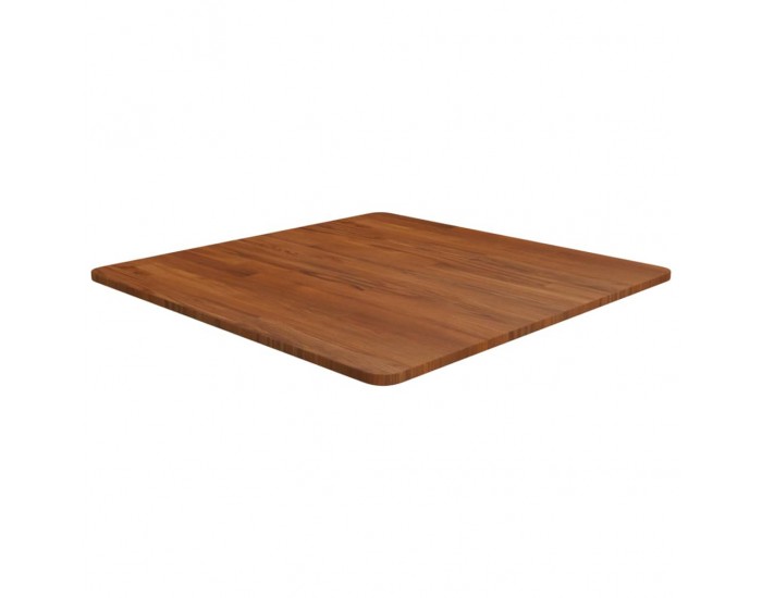 Sonata H Квадратен плот за маса, тъмнокафяв, 70x70x1,5 см, дъб масив
