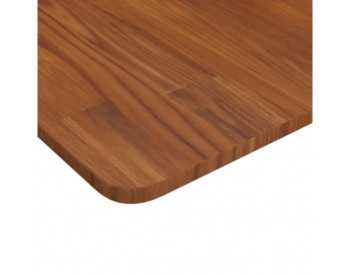 Sonata H Квадратен плот за маса, тъмнокафяв, 70x70x1,5 см, дъб масив