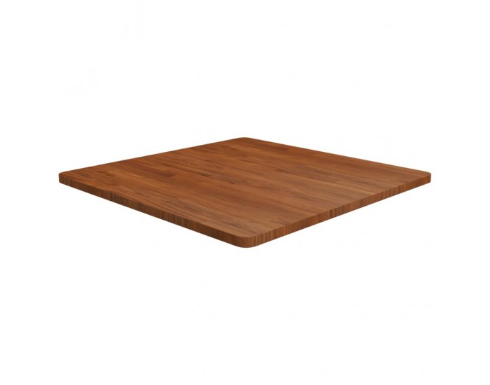 Sonata H Квадратен плот за маса, тъмнокафяв, 80x80x2,5 см, дъб масив