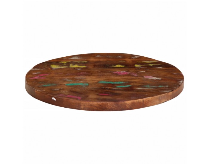 Sonata H Плот за маса Ø 40x3,8 см кръгъл масивна регенерирана дървесина