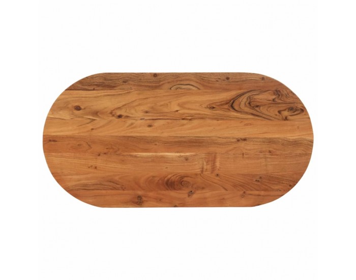 Sonata H Плот за маса, 120x60x2,5 см, овален, масивна акация