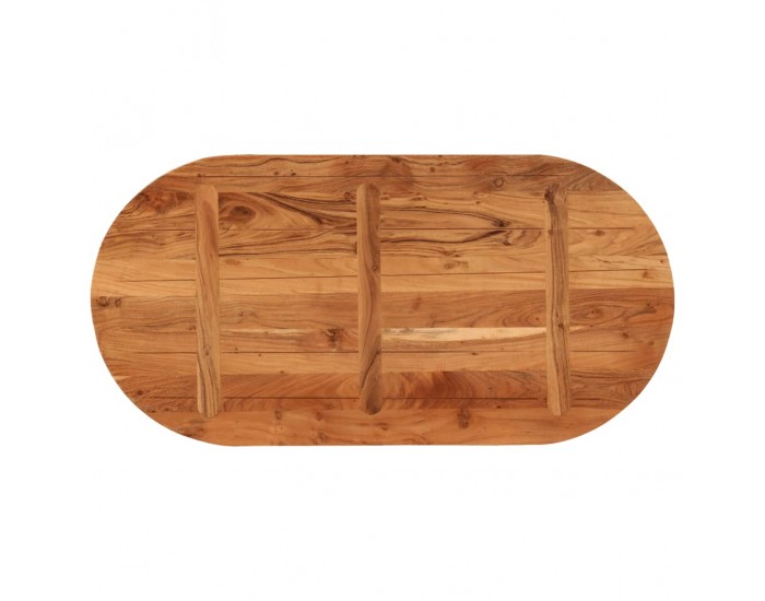 Sonata H Плот за маса, 120x60x2,5 см, овален, масивна акация