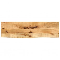 Sonata H Плот за маса, 100x40x3,8 см, жив ръб, грубо мангово дърво масив - Части за Маси
