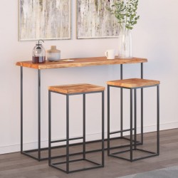 Sonata H Плот за маса, 110x40x2,5 см, правоъгълен, акация масив, жив ръб - Части за Маси