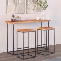 Sonata H Плот за маса, 140x40x2,5 см, правоъгълен, акация масив, жив ръб - Части за Маси