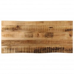 Sonata H Плот за маса, жив ръб, 100x40x3,8 см, масивно дърво грубо манго - Части за Маси