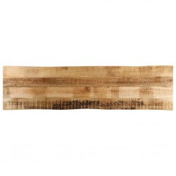 Sonata H Плот за маса, жив ръб, 180x40x3,8 см, масивно дърво грубо манго - Части за Маси
