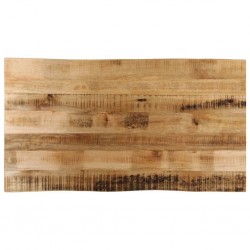 Sonata H Плот за маса, жив ръб, 110x60x3,8 см, масивно дърво грубо манго - Части за Маси