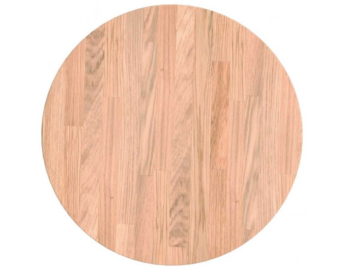 Sonata H Топ за маса Светлокафяво Ø 40 x 2.5 cm Солидно дъбово дърво