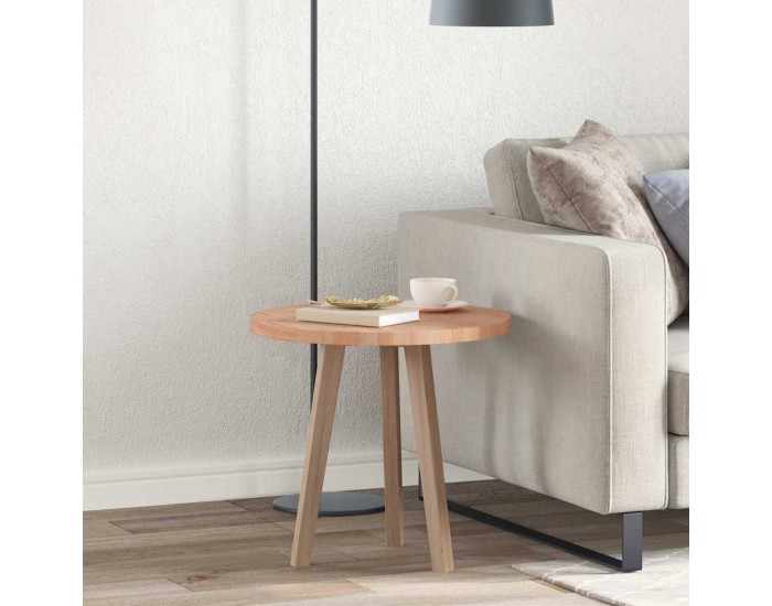 Sonata H Топ за маса Светлокафяво Ø 50 x 2.5 cm Солидно дъбово дърво