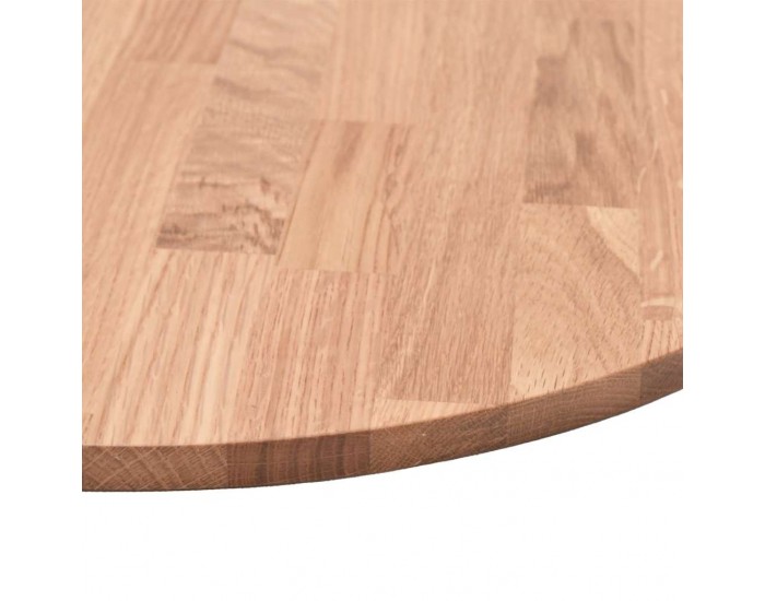 Sonata H Топ за маса Светлокафяво Ø 50 x 2.5 cm Солидно дъбово дърво