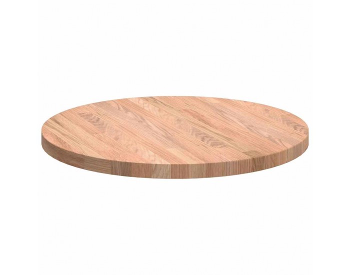 Sonata H Топ за маса Светлокафяво Ø 50 x 2.5 cm Солидно дъбово дърво