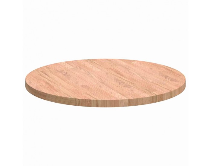 Sonata H Топ за маса Светлокафяво Ø 60 x 2.5 cm Солидно дъбово дърво