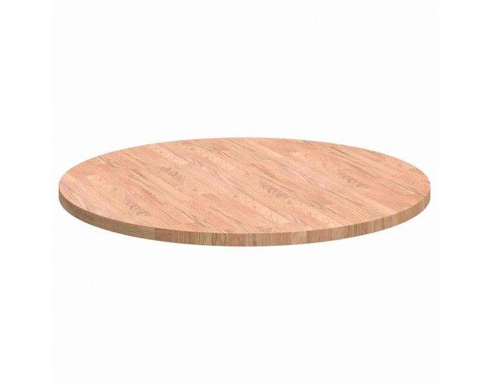 Sonata H Топ за маса Светлокафяво Ø 80 x 2.5 cm Солидно дъбово дърво Sonata H Топ за маса Светлокафяво Ø 80 x 2.5 cm Солидно дъбово дърво