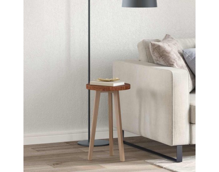 Sonata H Топ за маса Тъмнокафяв Ø 30 x 2.5 cm Солидно дъбово дърво