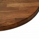 Sonata H Топ за маса Тъмнокафяв Ø 80 x 2.5 cm Солидно дъбово дърво