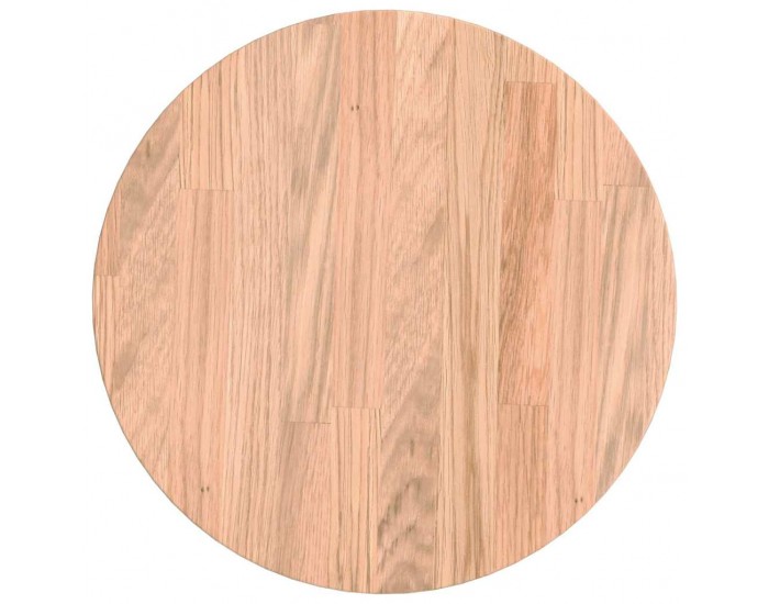 Sonata H Топ за маса Светлокафяво Ø 30 x 4 cm Солидно дъбово дърво