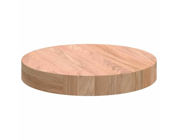 Sonata H Топ за маса Светлокафяво Ø 30 x 4 cm Солидно дъбово дърво