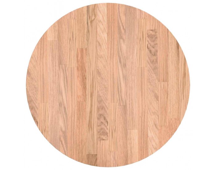 Sonata H Топ за маса Светлокафяво Ø 50 x 4 cm Солидно дъбово дърво
