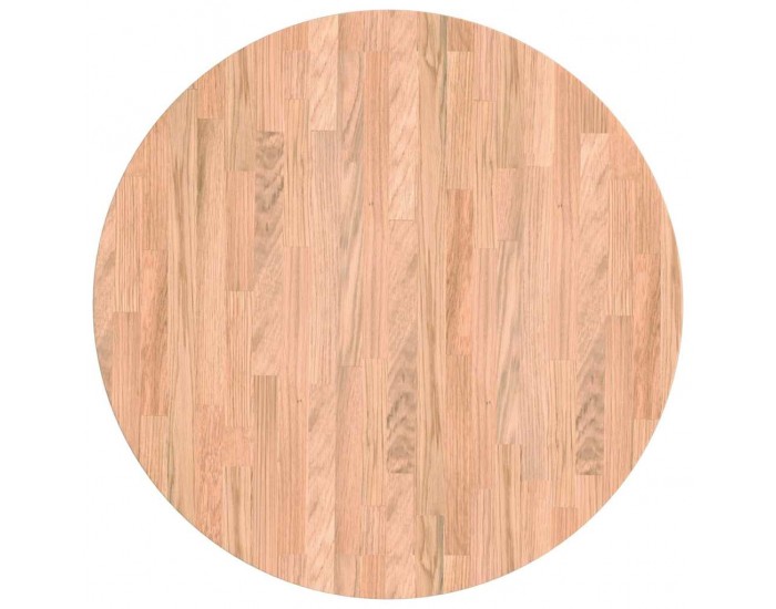 Sonata H Топ за маса Светлокафяво Ø 60 x 4 cm Солидно дъбово дърво