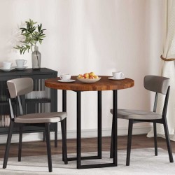 Sonata H Топ за маса Тъмнокафяв Ø 80 x 4 cm Солидно дъбово дърво - Части за Маси