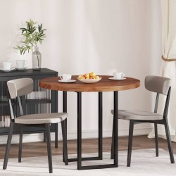 Sonata H Топ за маса Тъмнокафяв Ø 90 x 4 cm Солидно дъбово дърво - Части за Маси