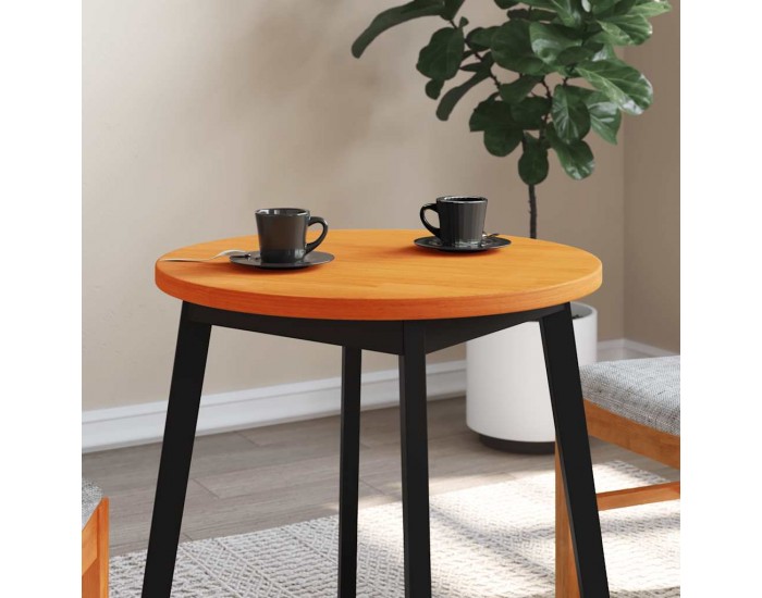 Sonata H Плот за маса, кръгъл, восъчнокафяв, Ø60x2,5 см, бор масив