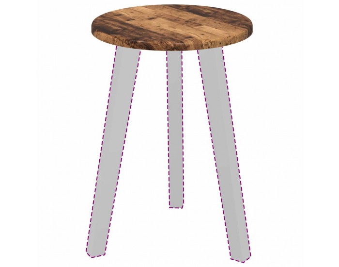 Sonata H Топ за маса Старо дърво 30 x 30 x 1.5 см Инженерно дърво