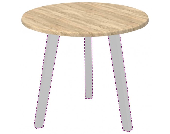 Sonata H Топ за маса дъб сонома 50 x 50 x 1.5 cm Инженерно дърво