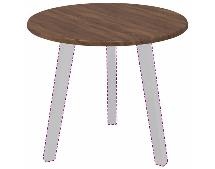 Sonata H Топ за маса Кафяв дъб 50 x 50 x 1.5 cm Инженерно дърво