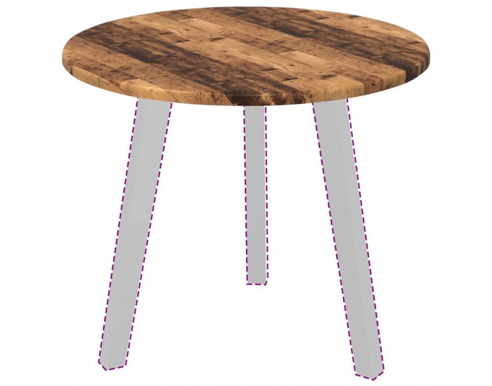 Sonata H Топ за маса Старо дърво 50 x 50 x 1.5 cm Инженерно дърво