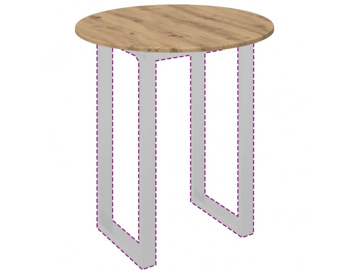 Sonata H Топ за маса дъб артизан 70 x 70 x 1.5 cm Инженерно дърво