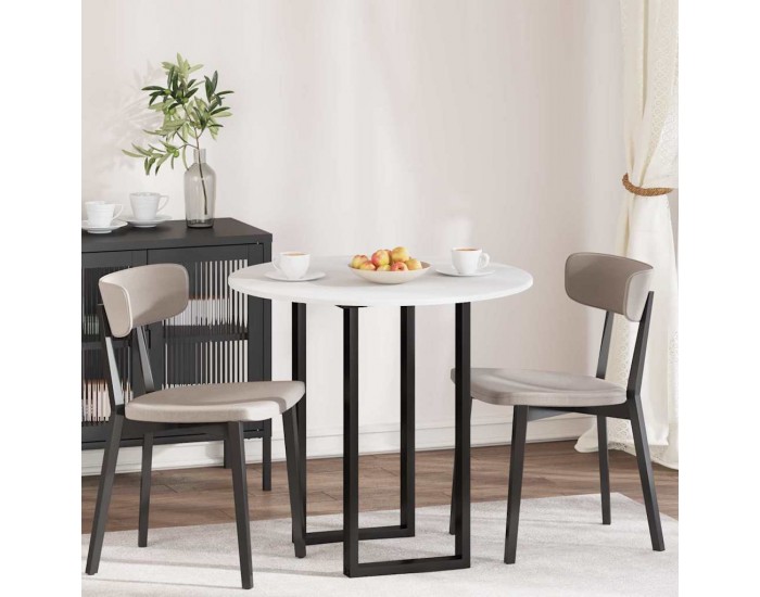 Sonata H Топ за маса Бяло 80 x 80 x 1.5 cm Инженерно дърво