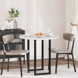 Sonata H Топ за маса Бяло Със Силен Гланц 80 x 80 x 1.5 cm - Части за Маси