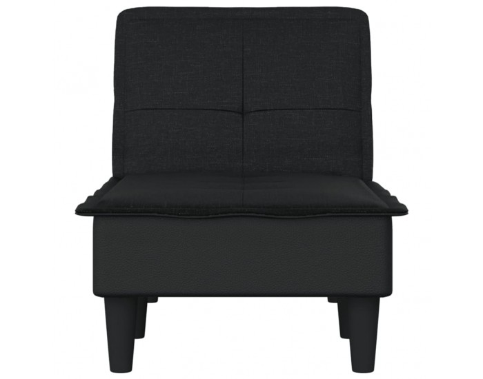 Sonata H Кушетка, черна, текстил