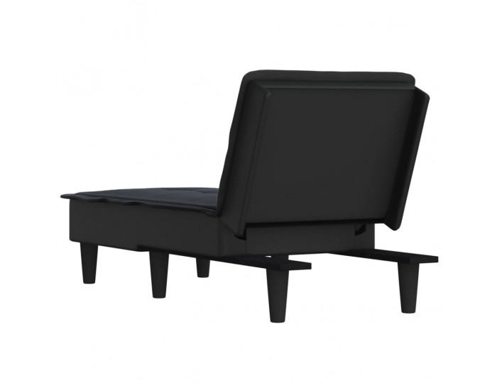 Sonata H Кушетка, черна, текстил