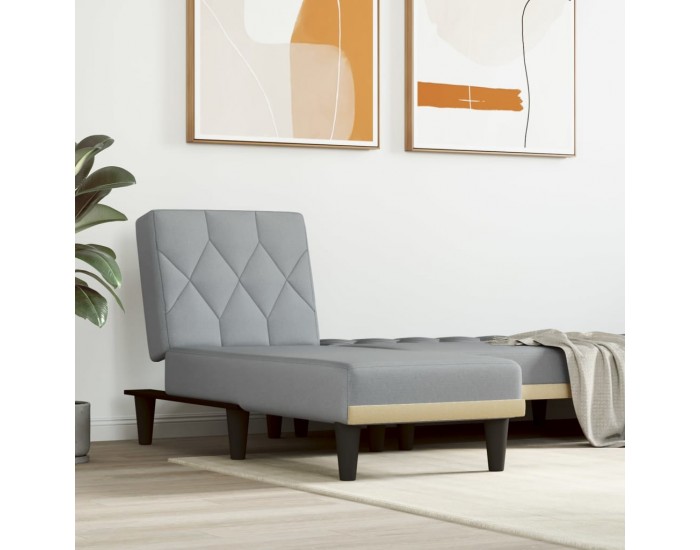 Sonata H Кушетка, светлосива, текстил