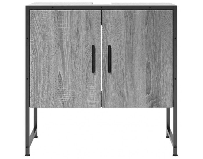 Sonata H Шкаф за мивка, сив сонома, 60x33x60 см, инженерно дърво