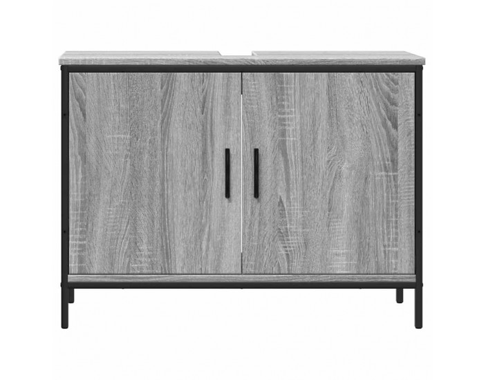 Sonata H Шкаф за мивка, сив сонома, 80x30x60 см, инженерно дърво