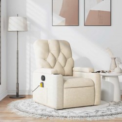 Sonata H Масажен наклоняем стол, кремав, текстил - Фотьойли