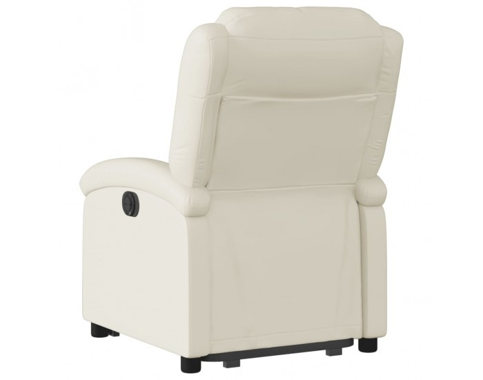 Sonata H Изправящ реклайнер стол, кремав, изкуствена кожа