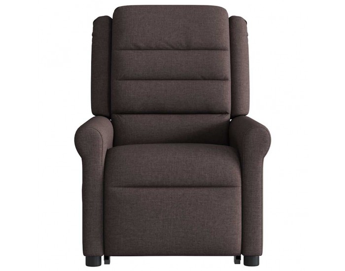 Sonata H Изправящ масажен реклайнер стол, тъмнокафяв, текстил