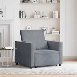 Sonata H Единичен диван легло с колела Тъмносив 90 x 165 x 87 см Кадифе - Мека мебел