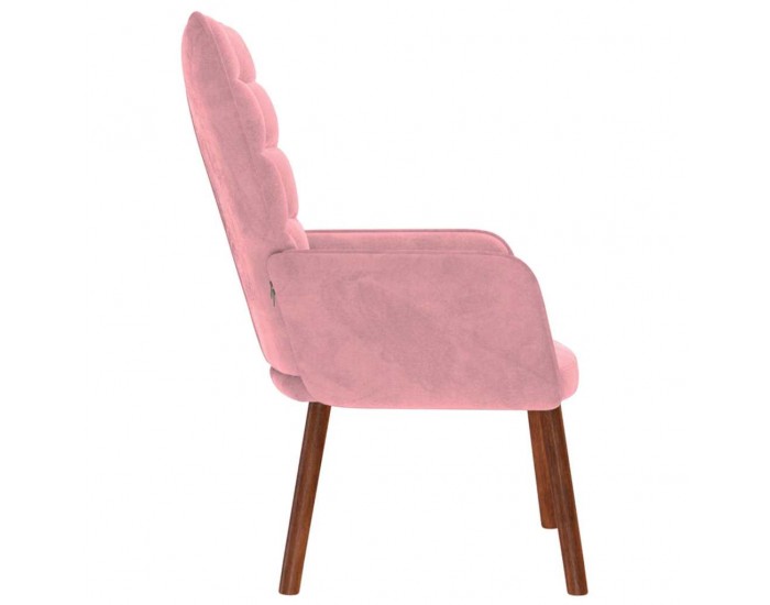 Sonata H Релакс стол, розов, кадифе