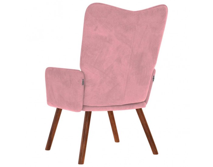 Sonata H Релакс стол, розов, кадифе